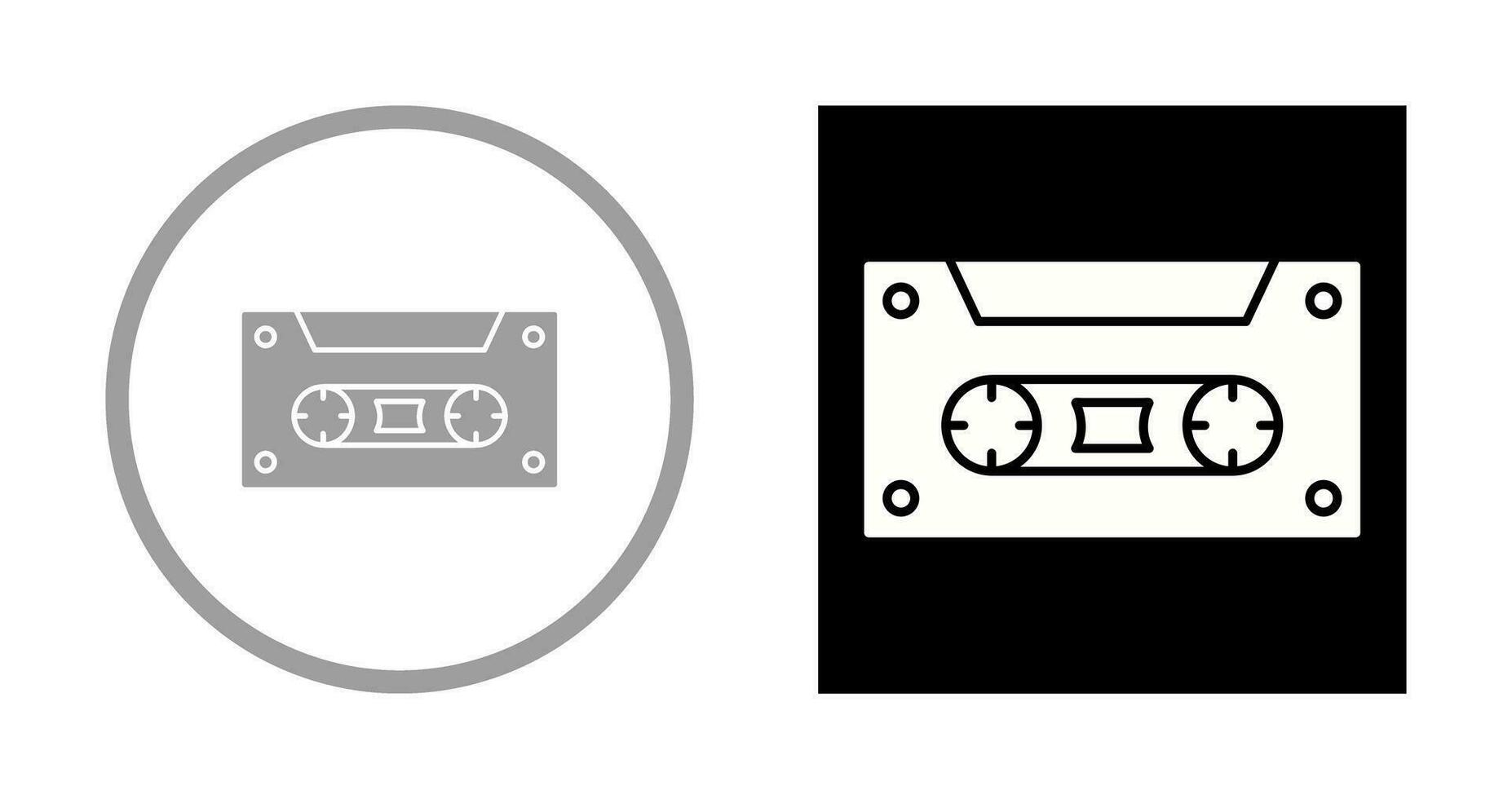 icono de vector de casete