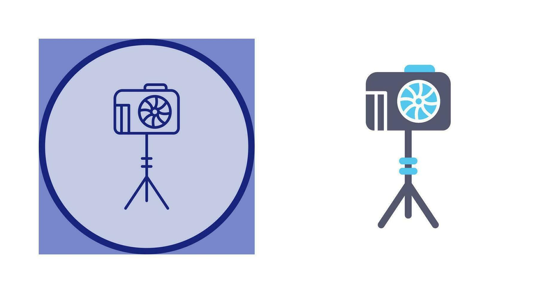 Unique Camera Stand Vector Icon