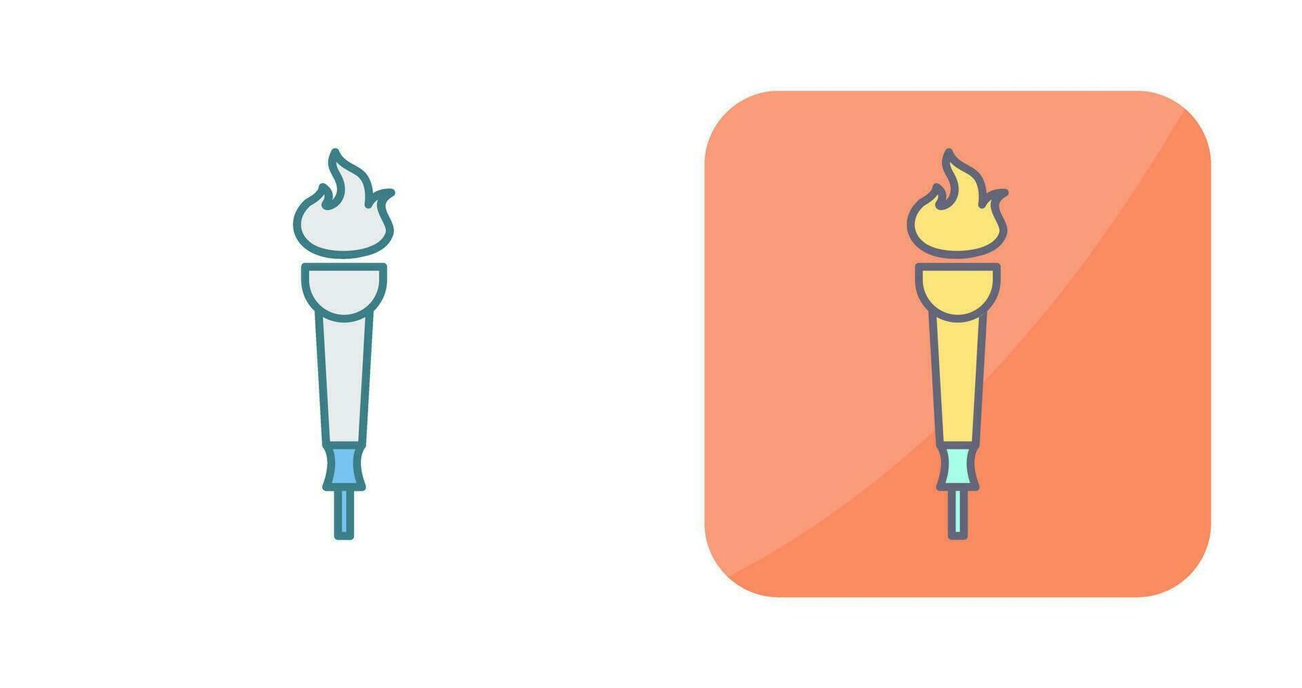 Museum Torch Vector Icon