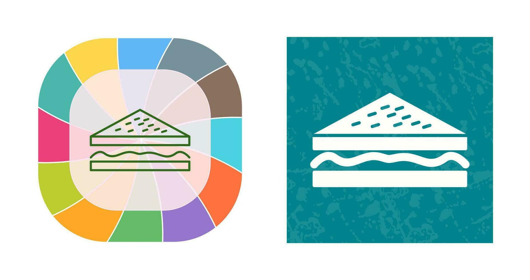 Unique Sandwich Vector Icon