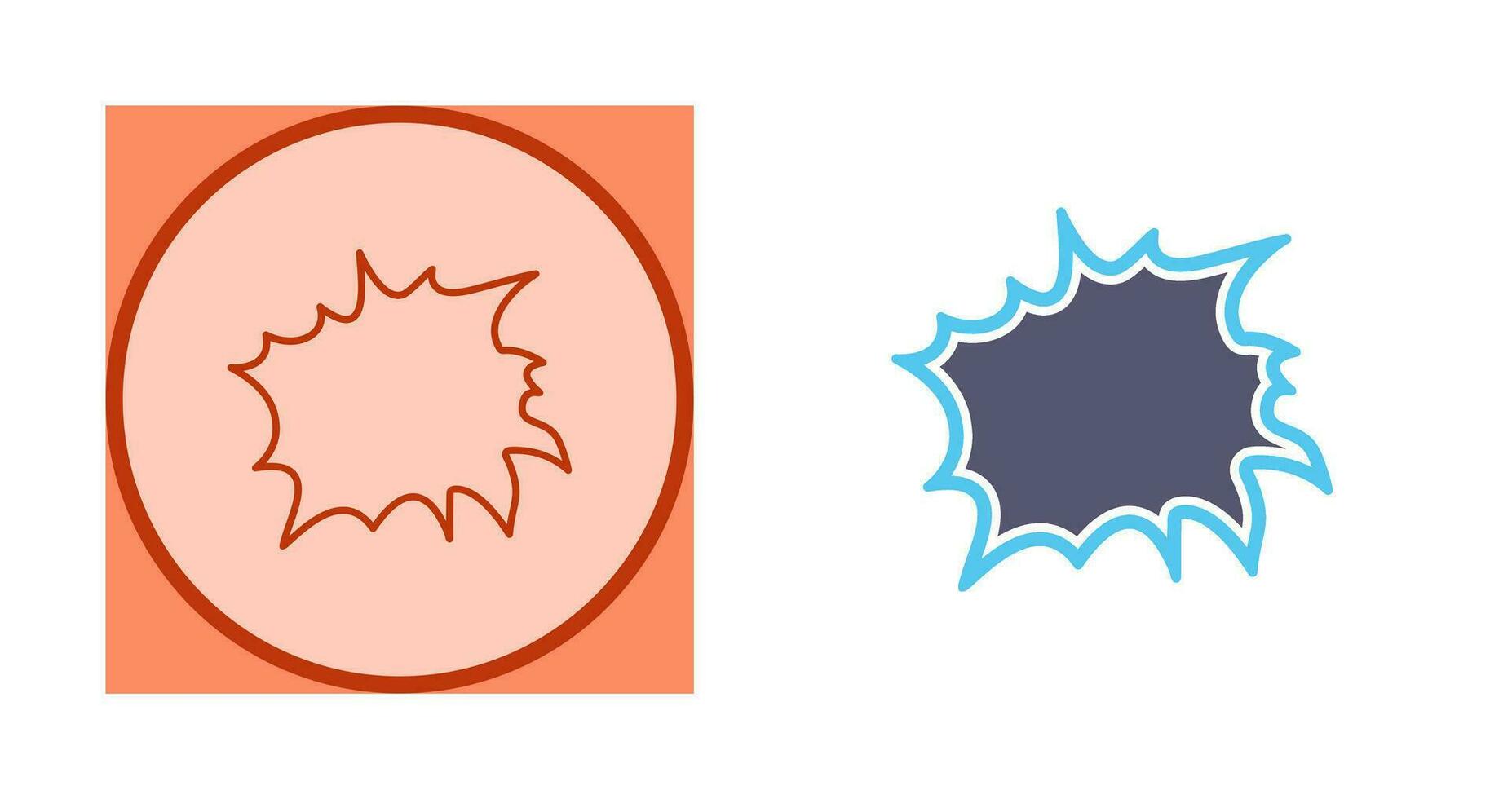 Unique Explosion Vector Icon