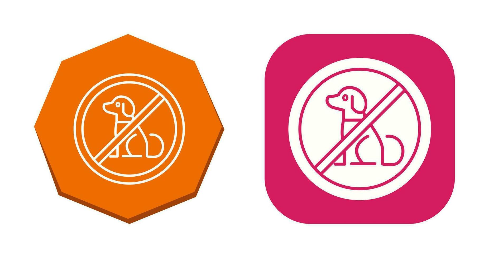 No Pets Vector Icon