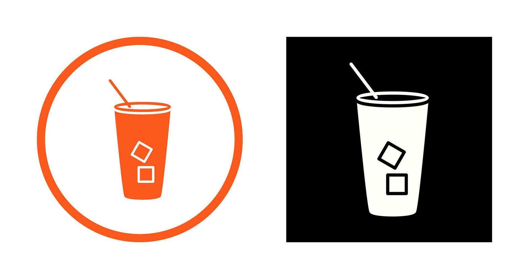 Iced Coffee Vector Icon