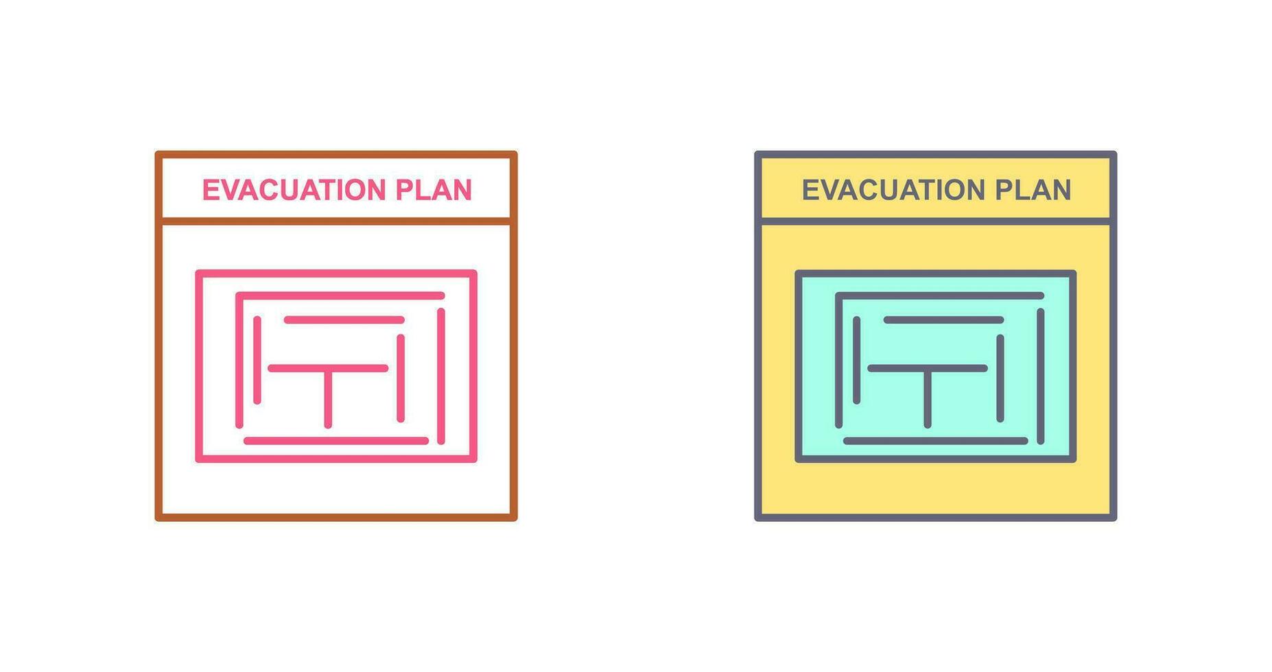 Evacuation Plan Vector Icon