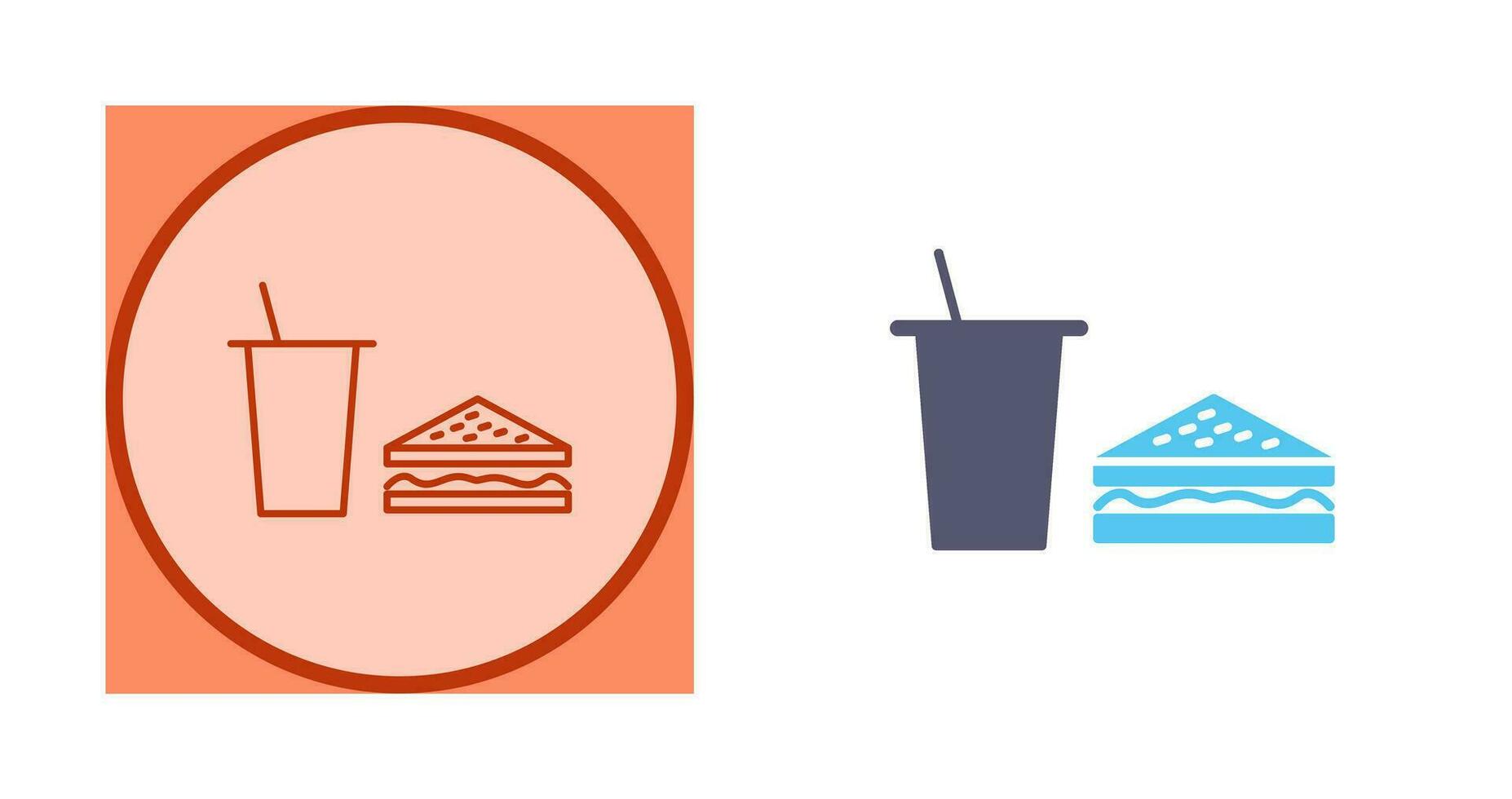 Unique Lunch Vector Icon