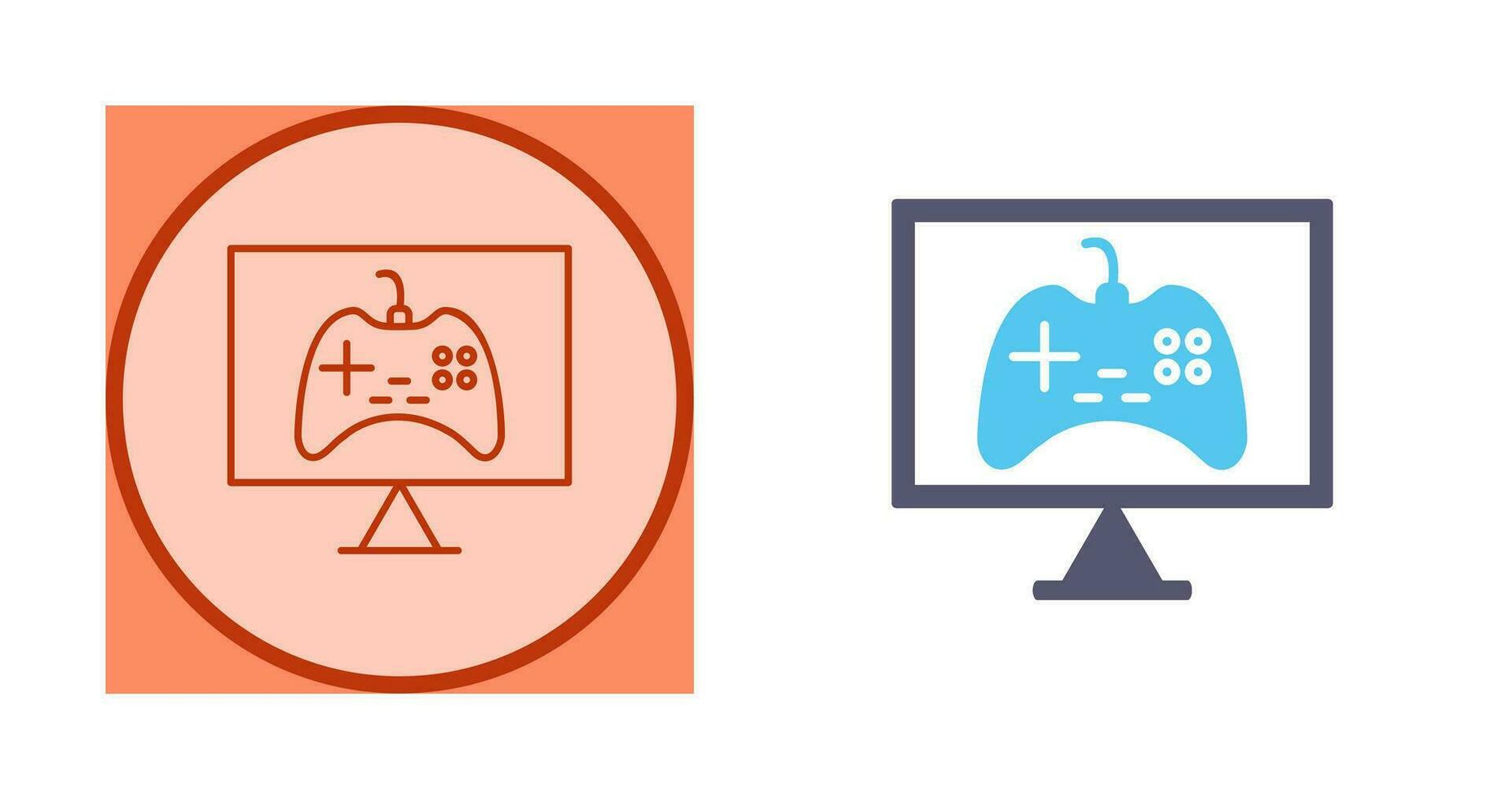 Unique Online Games Vector Icon