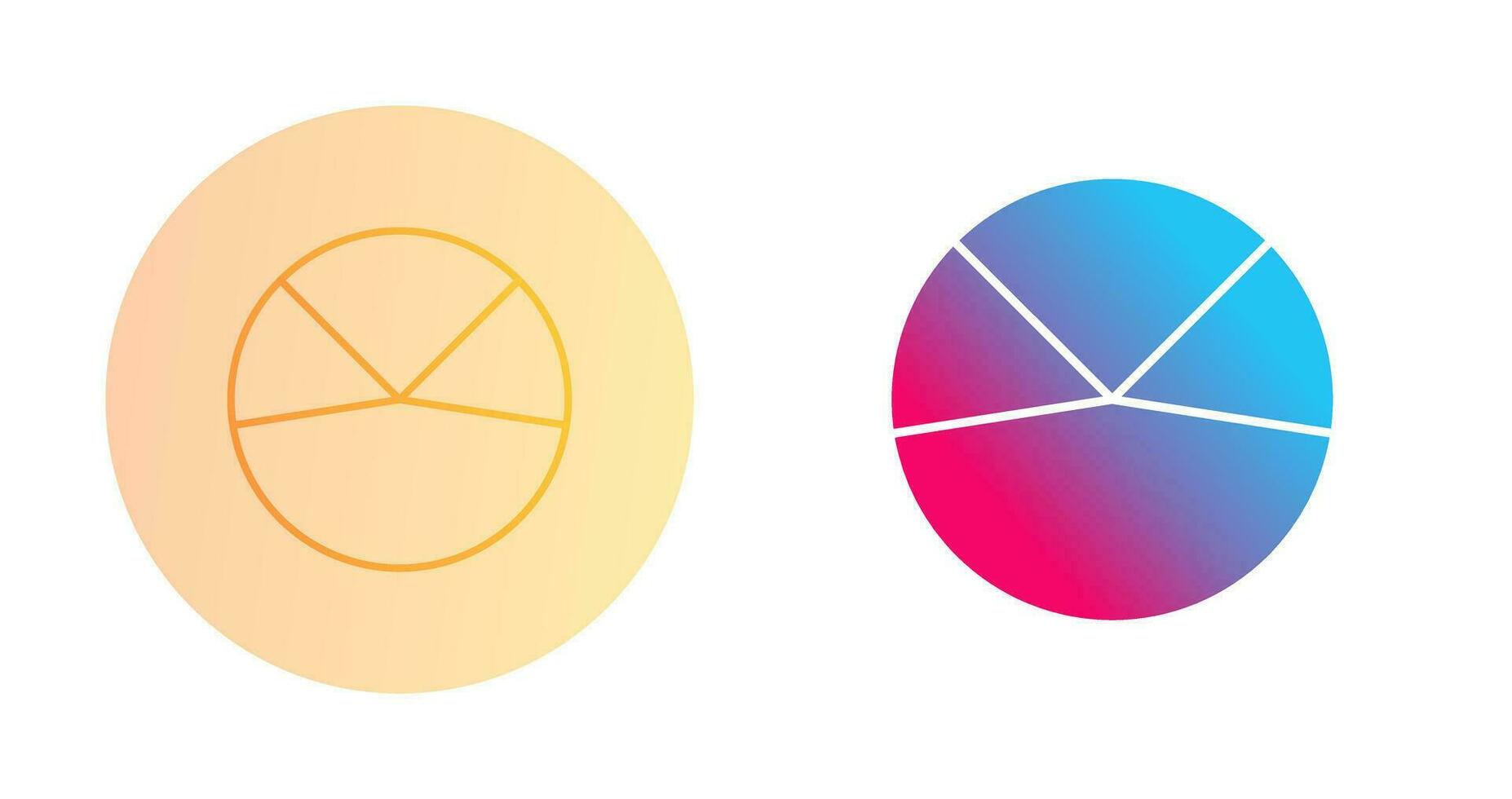 icono de vector de análisis de gráfico circular