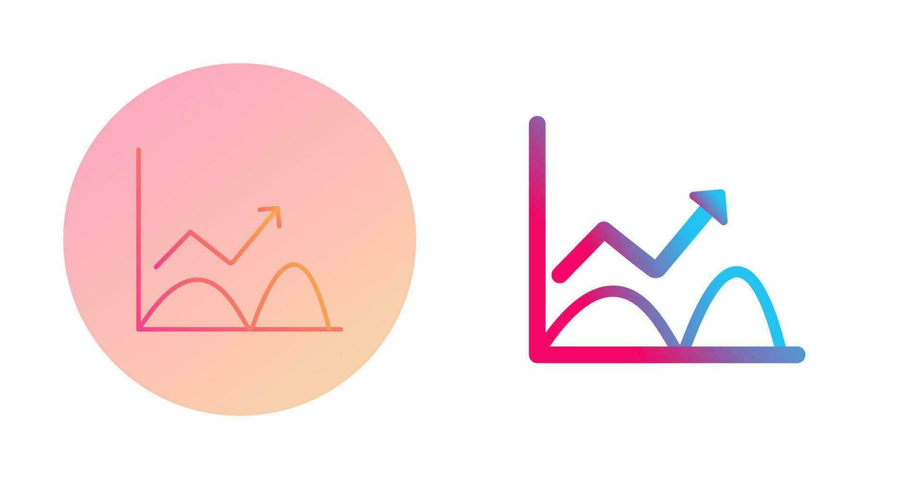 Trend in Graph Vector Icon