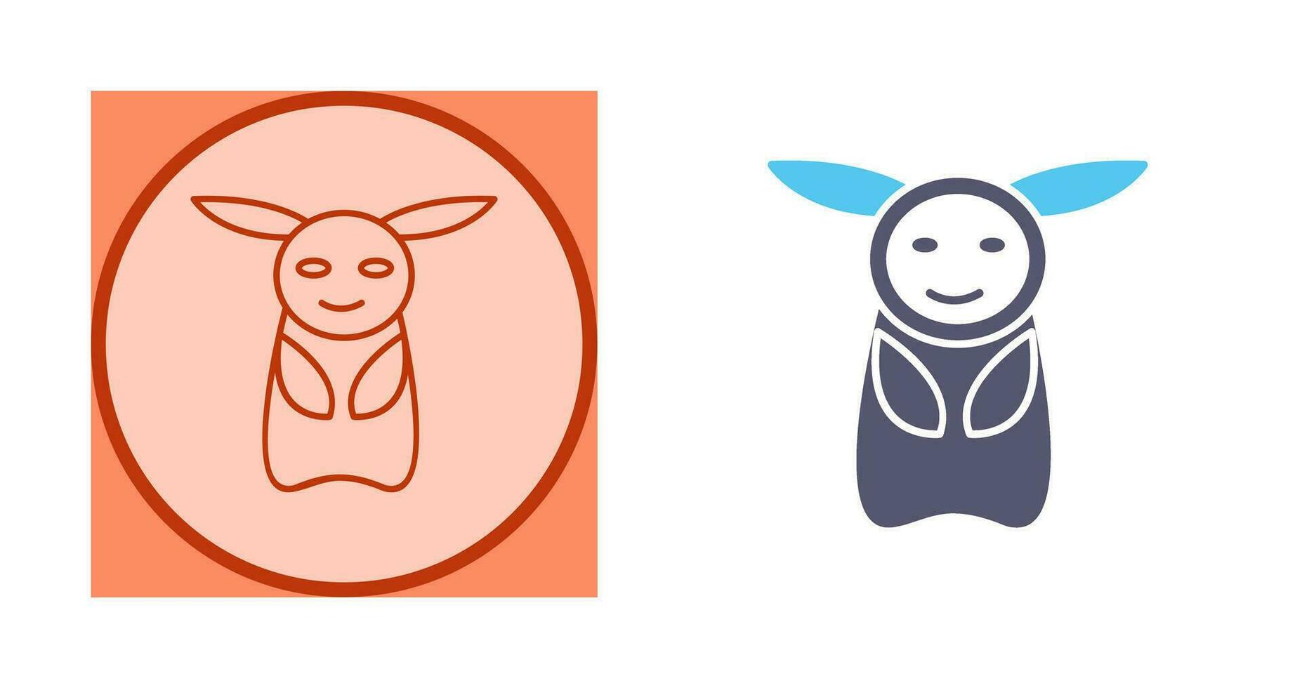 Unique Game Character Vector Icon