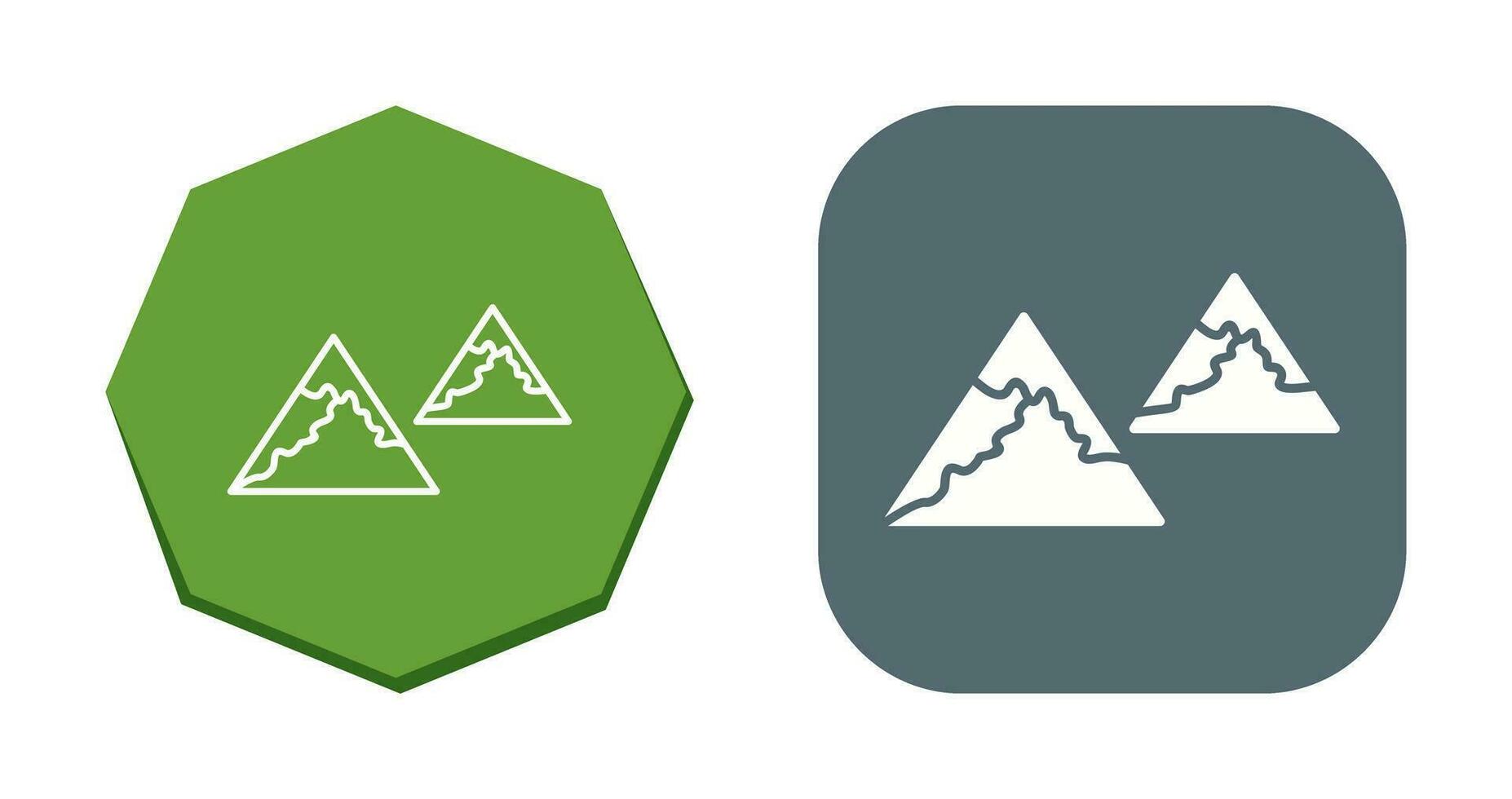 Unique Mountains Vector Icon