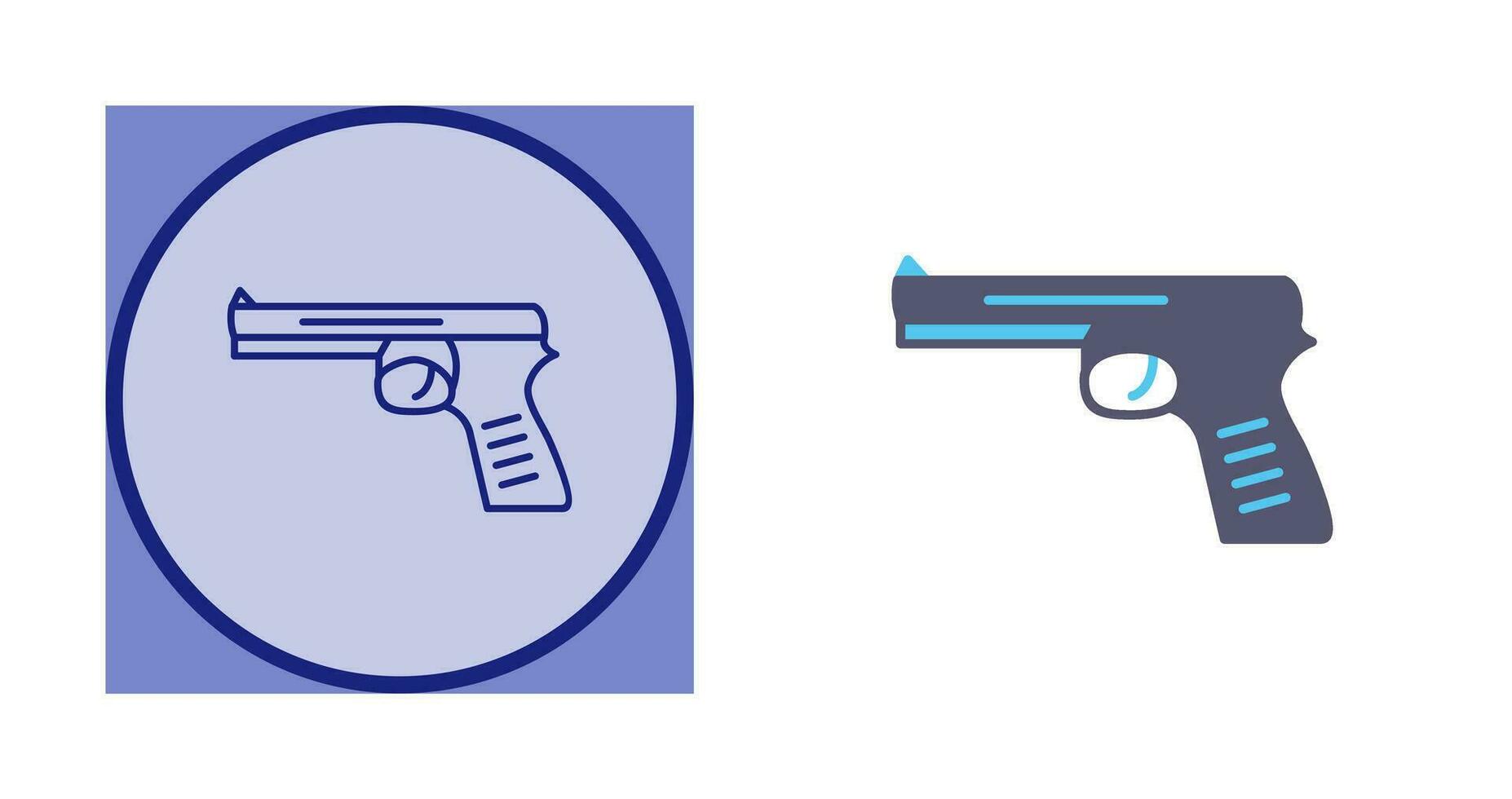 Unique Pistol Vector Icon