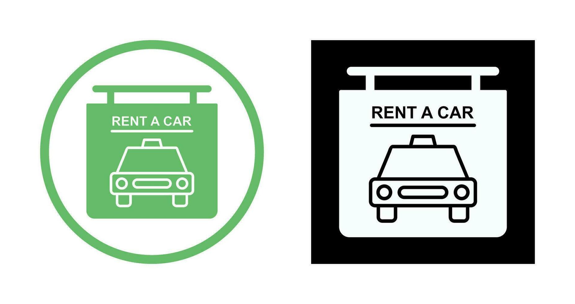 Rent a Car Vector Icon