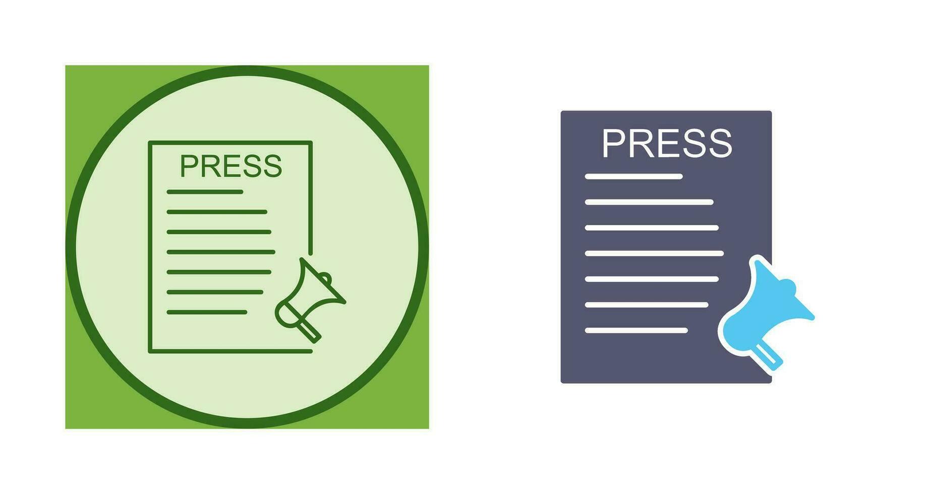 Unique Press Releases Vector Icon