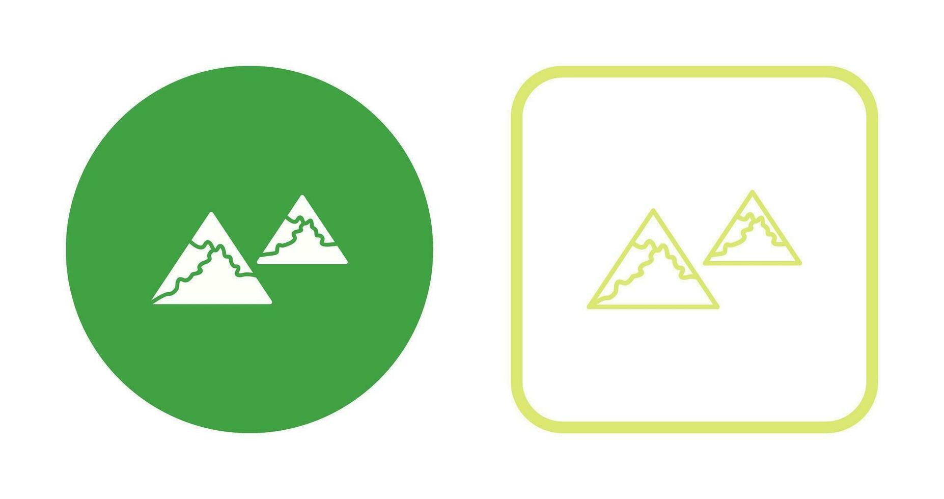 Unique Mountains Vector Icon