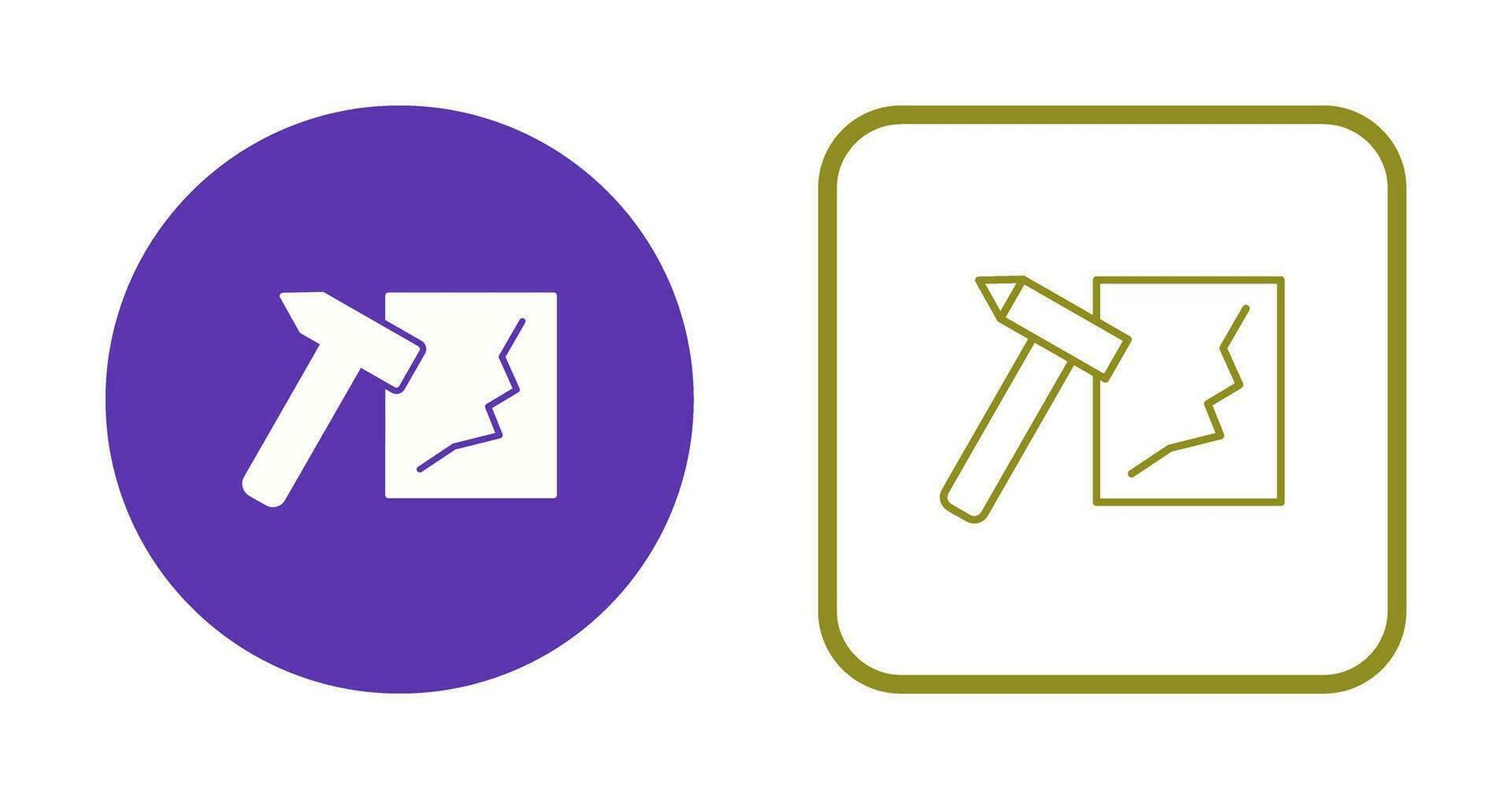 Unique Break Glass Vector Icon