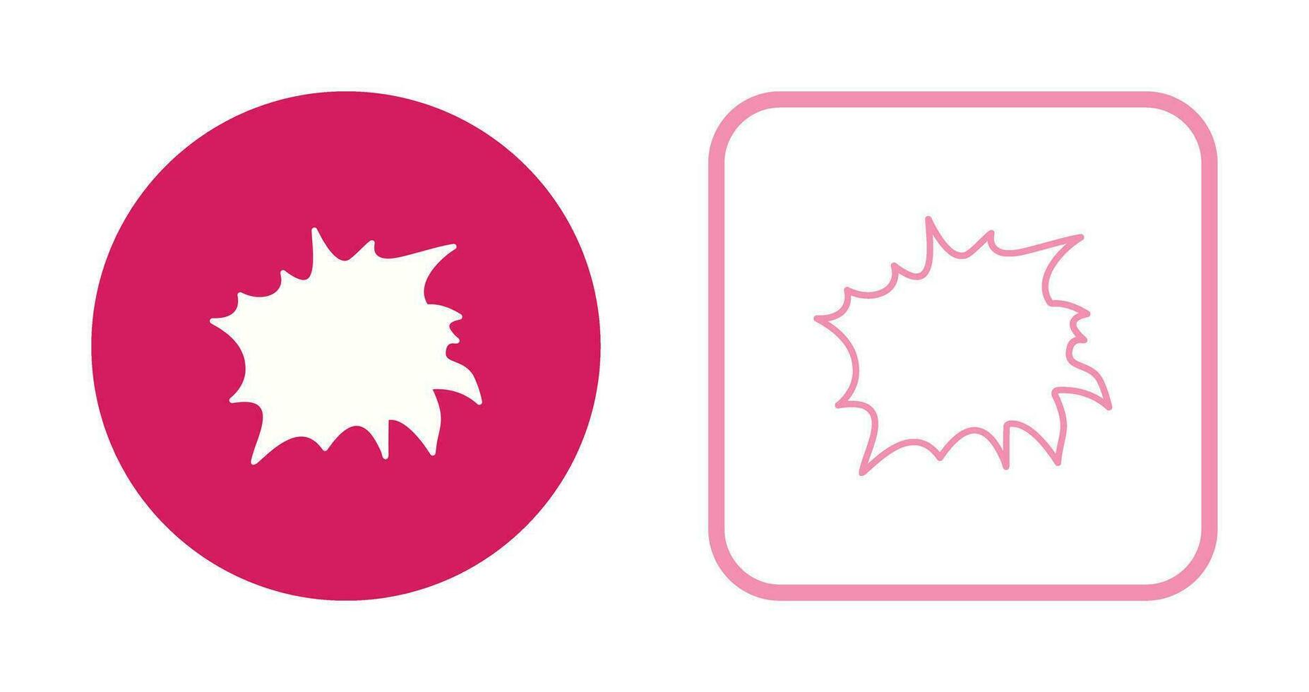 Unique Explosion Vector Icon