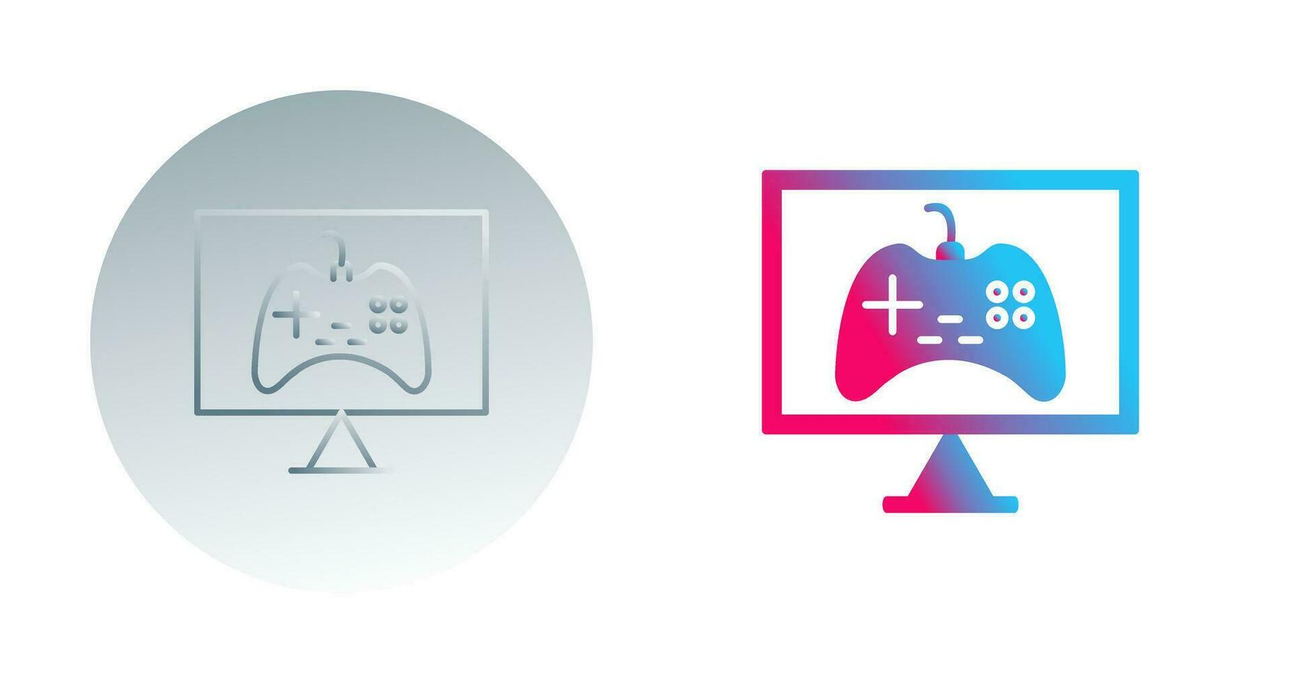 Unique Online Games Vector Icon