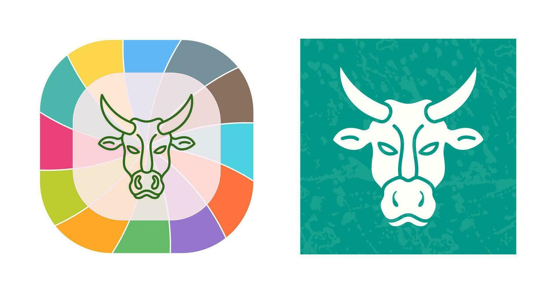 icono de vector de vaca