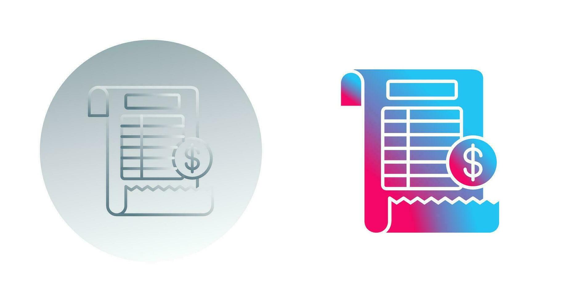 Bill Vector Icon