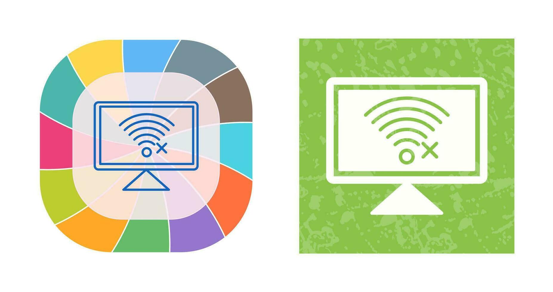 Disconnected Network Vector Icon