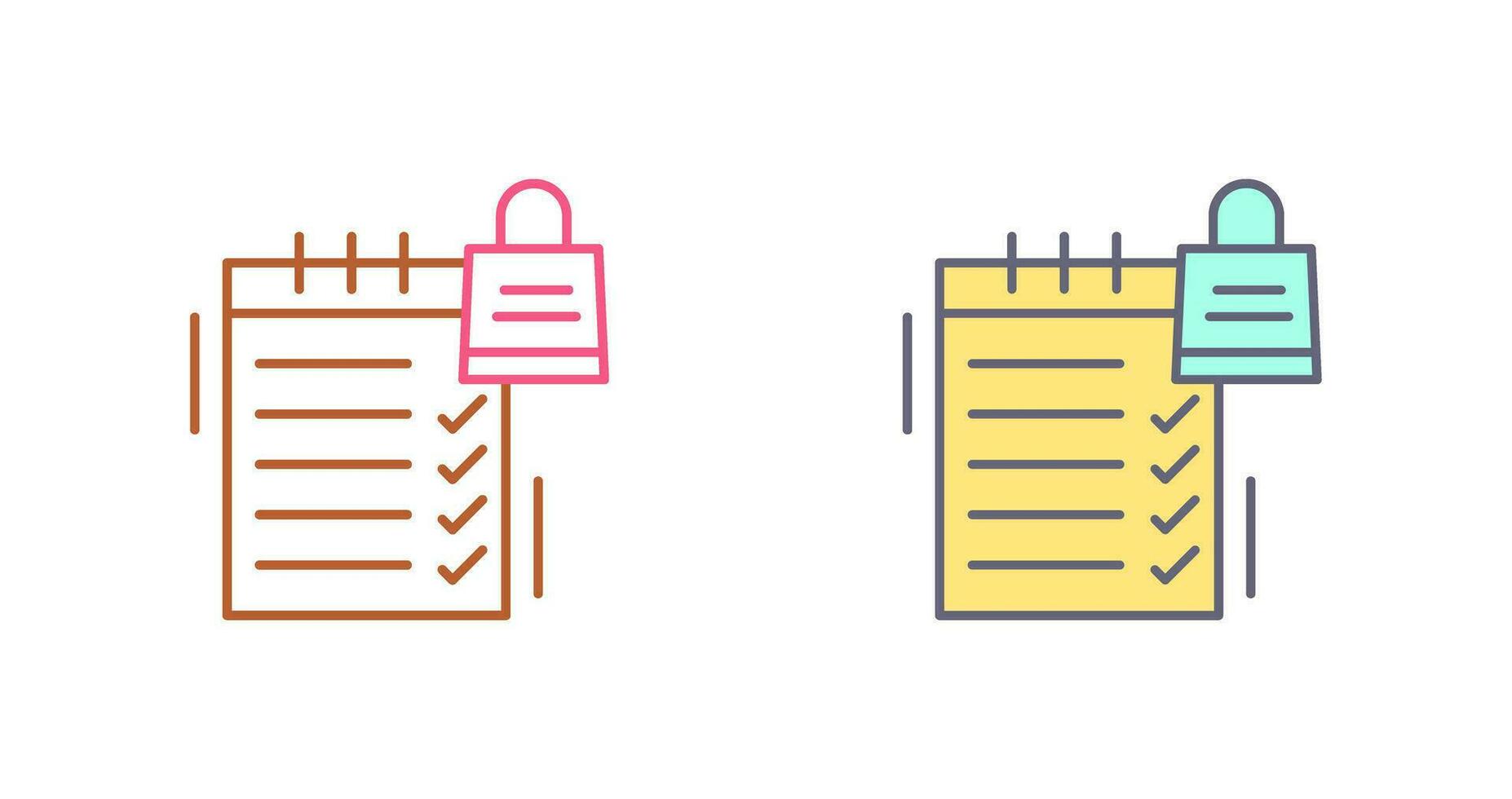 Shopping List Vector Icon