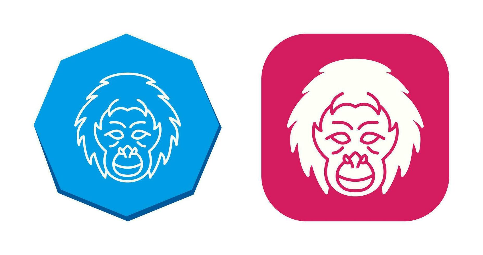 Orangutan Vector Icon