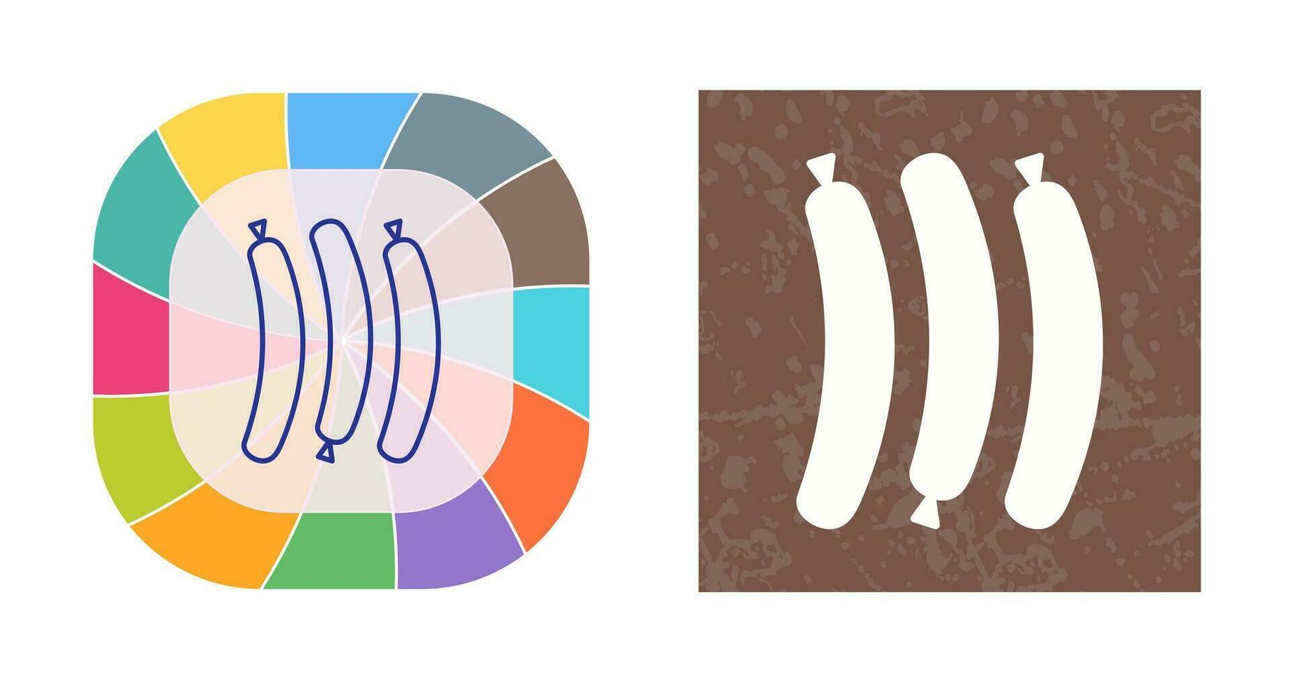 Hot Sausage Vector Icon