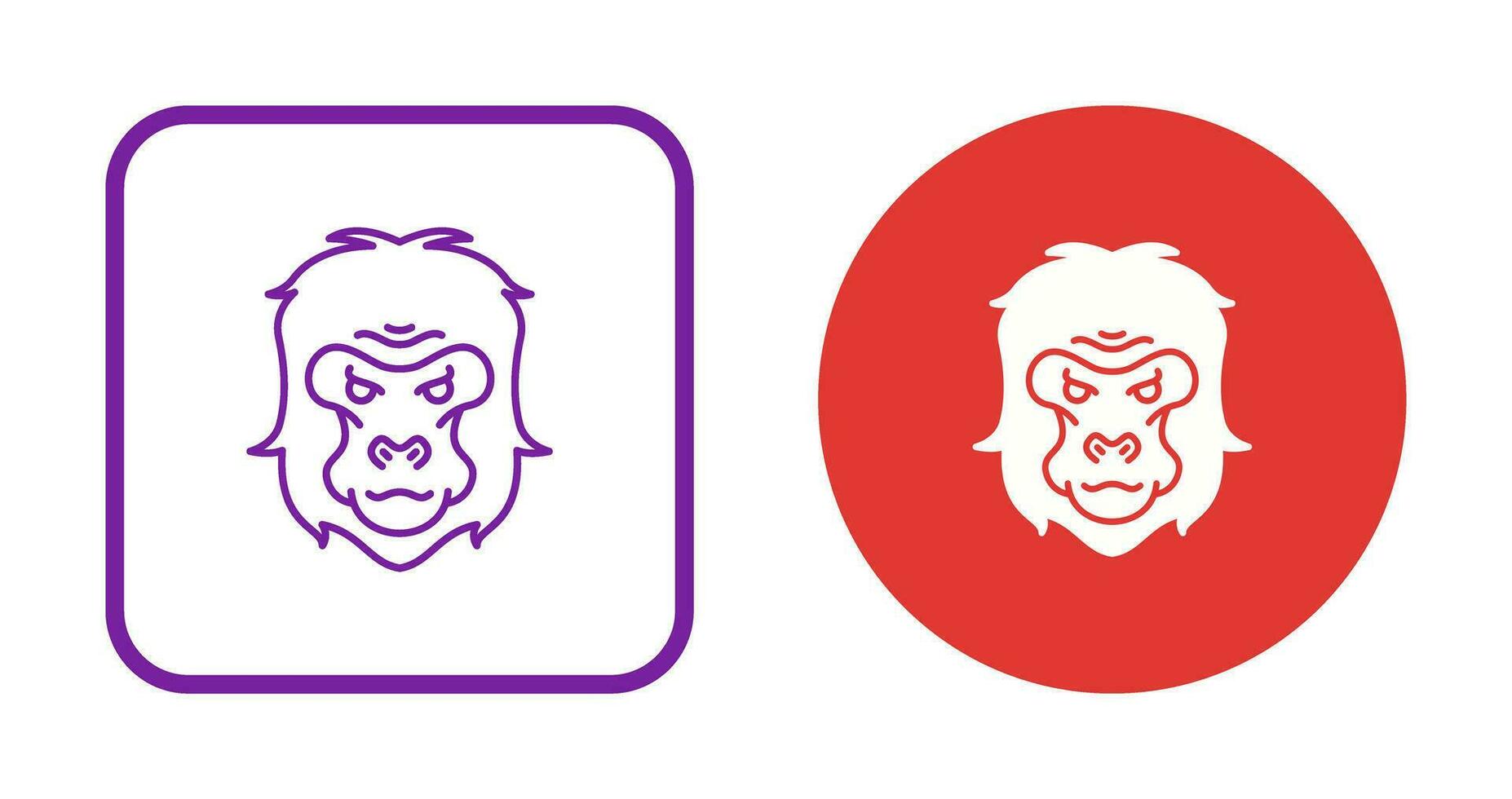 Gorilla Vector Icon