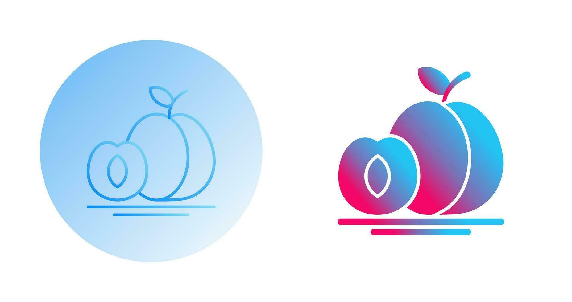 Apricot Vector Icon