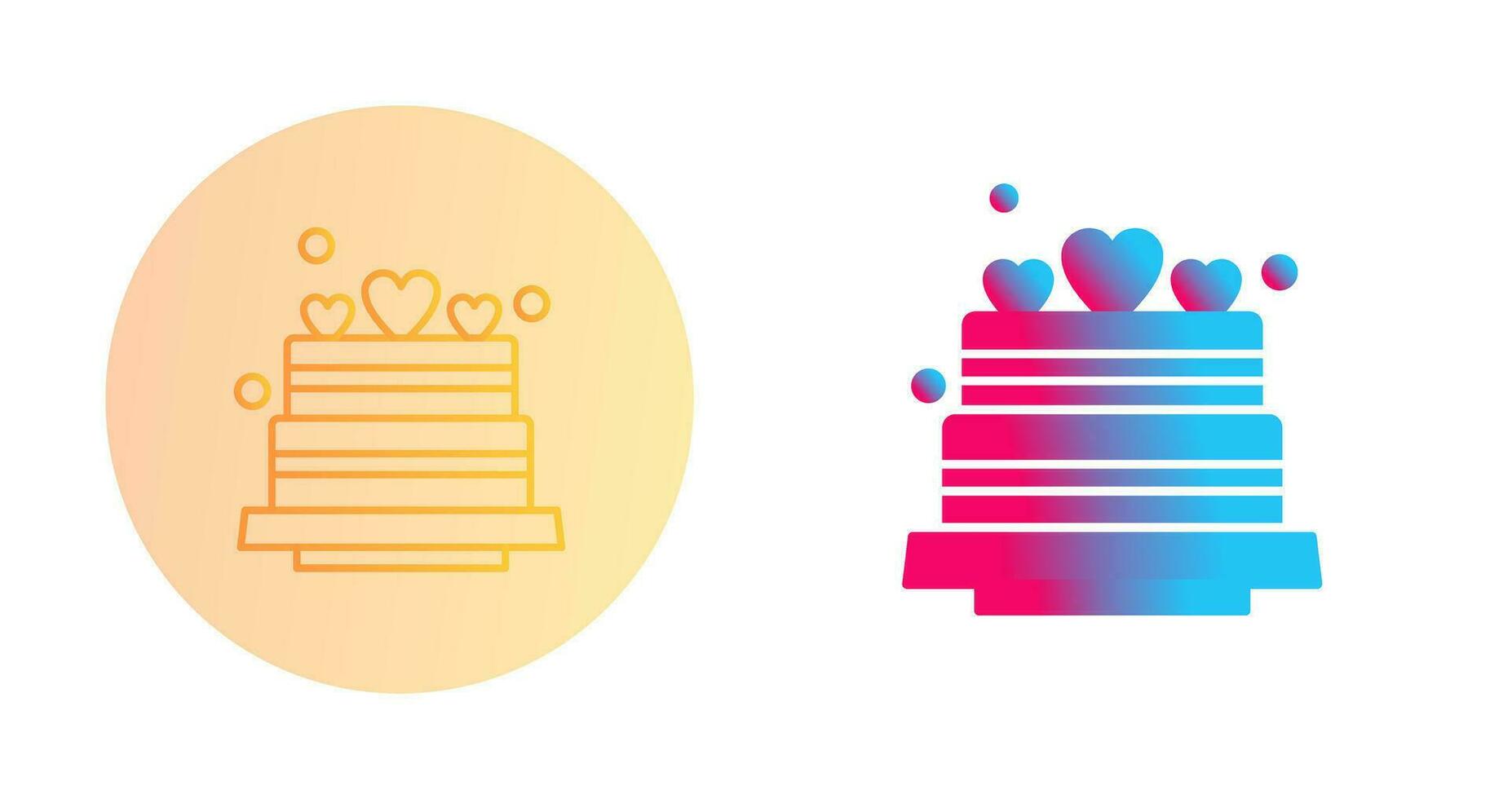 Wedding Cake Vector Icon