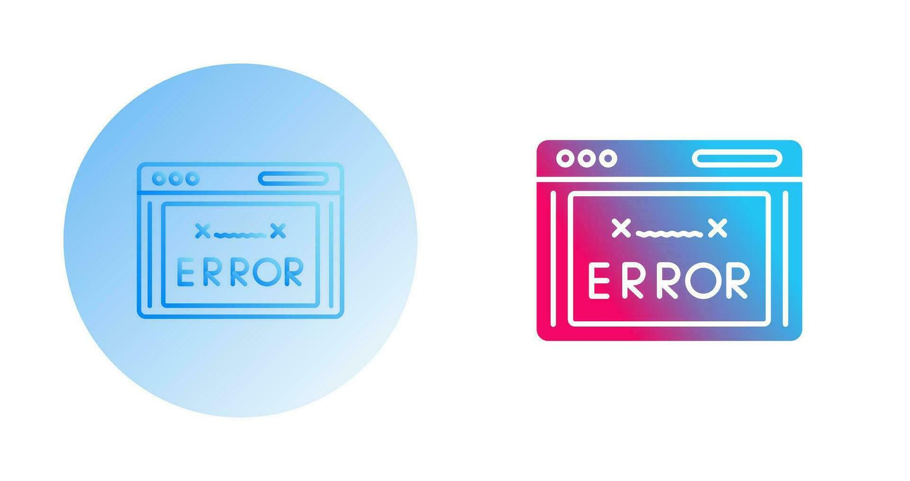 icono de vector de código de error