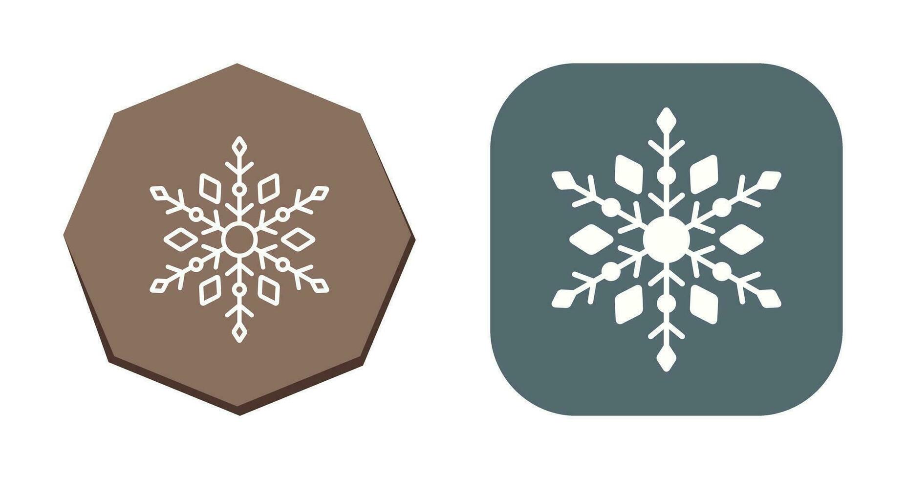 icono de vector de copo de nieve