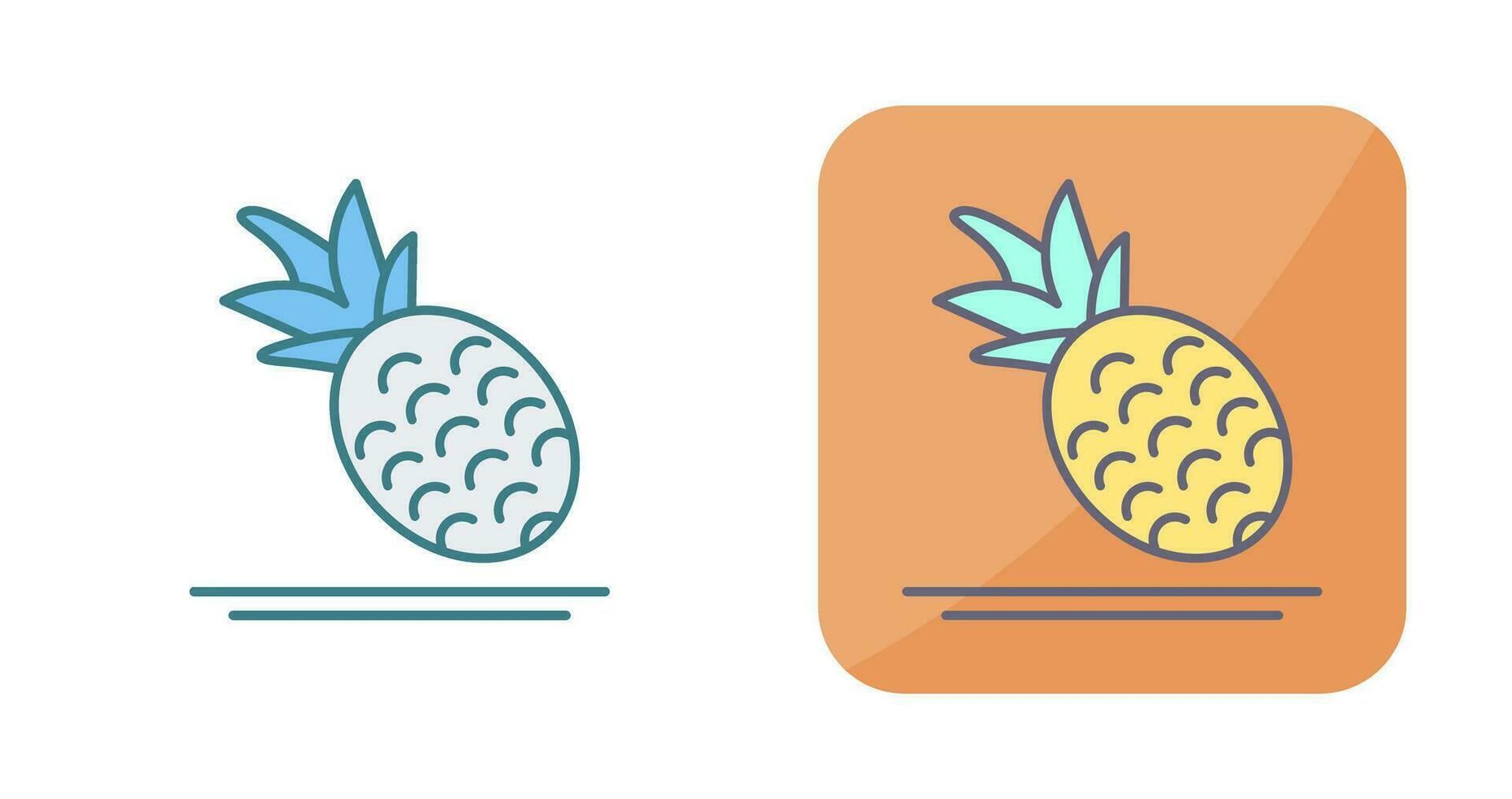 icono de vector de piña