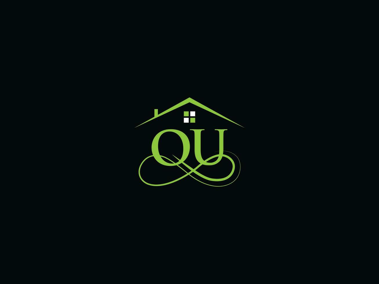 Modern Building Ou Logo Art, Luxury OU Real Estate Logo For You vector