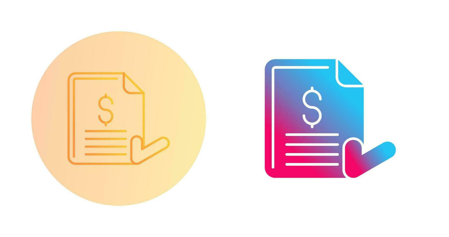 Invoice Vector Icon