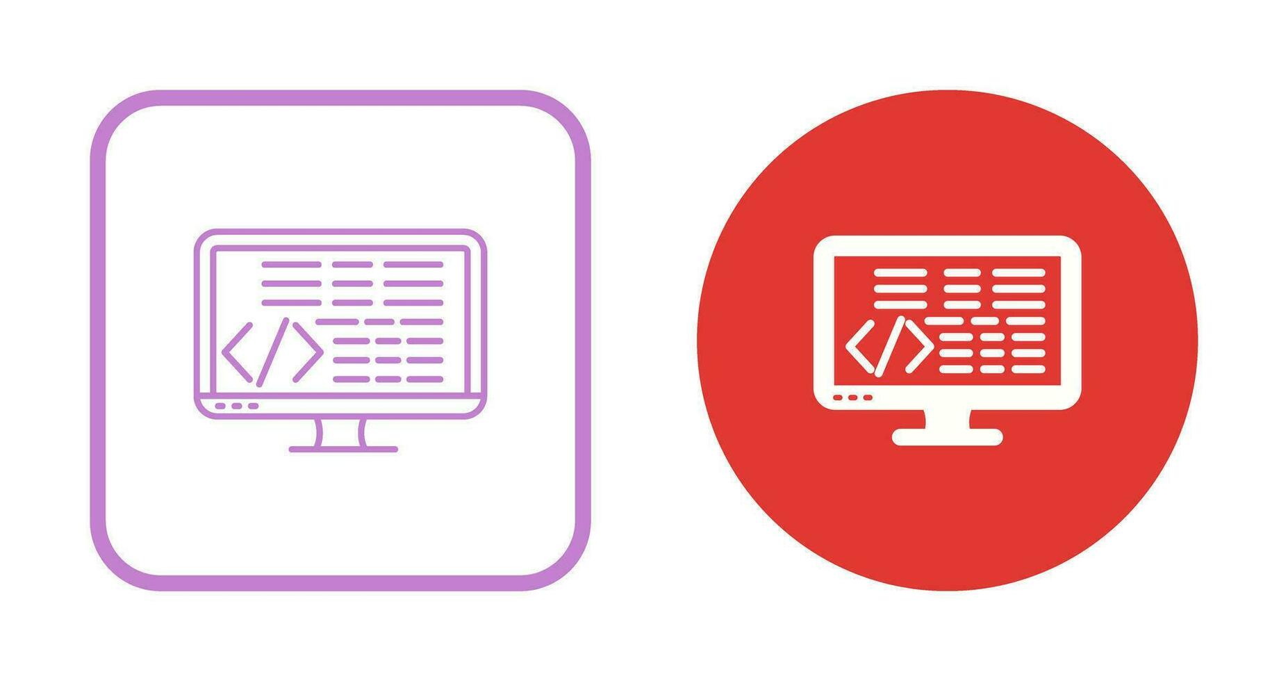 icono de vector de codificación