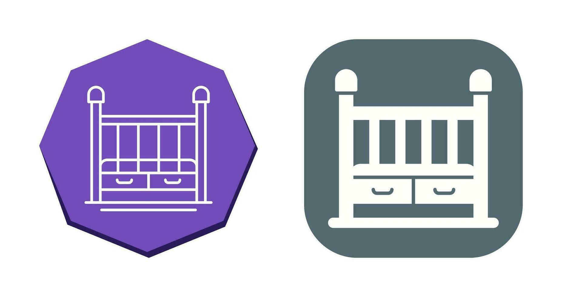 Baby Crib Vector Icon