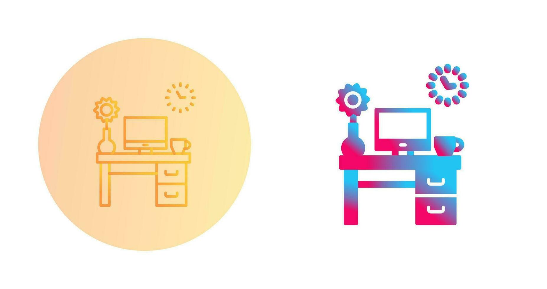 Work Table Vector Icon