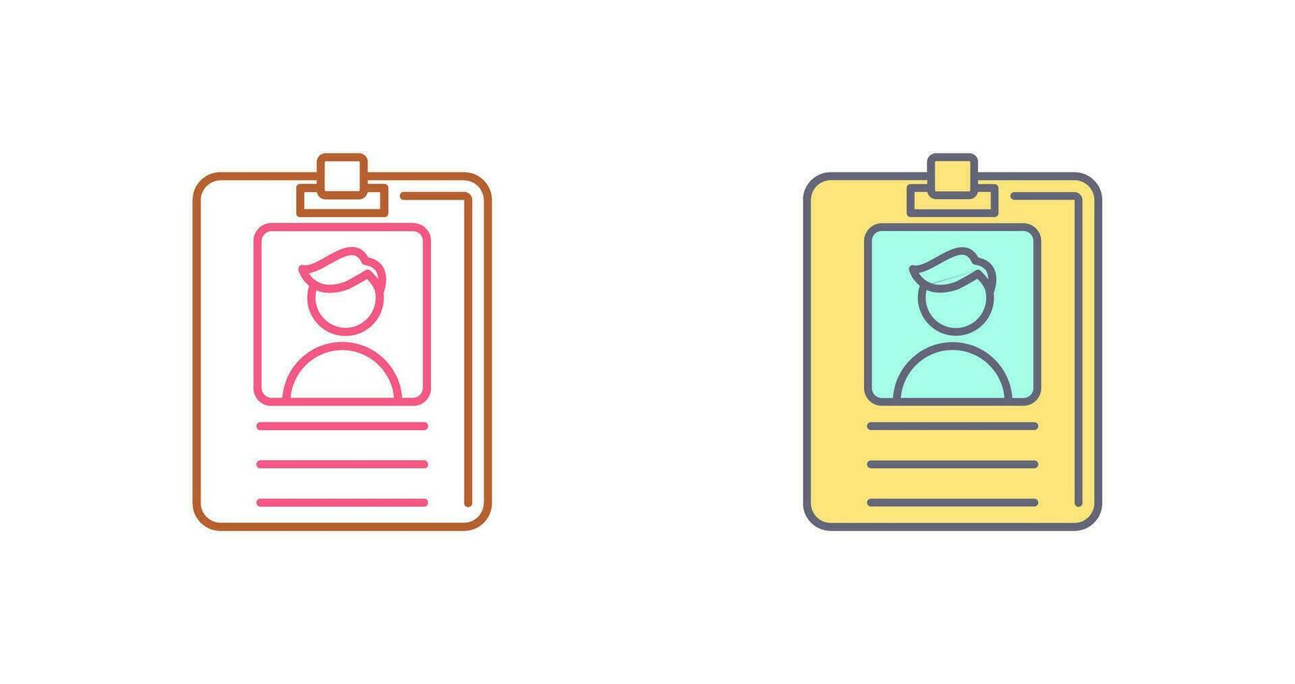 Id Card Vector Icon