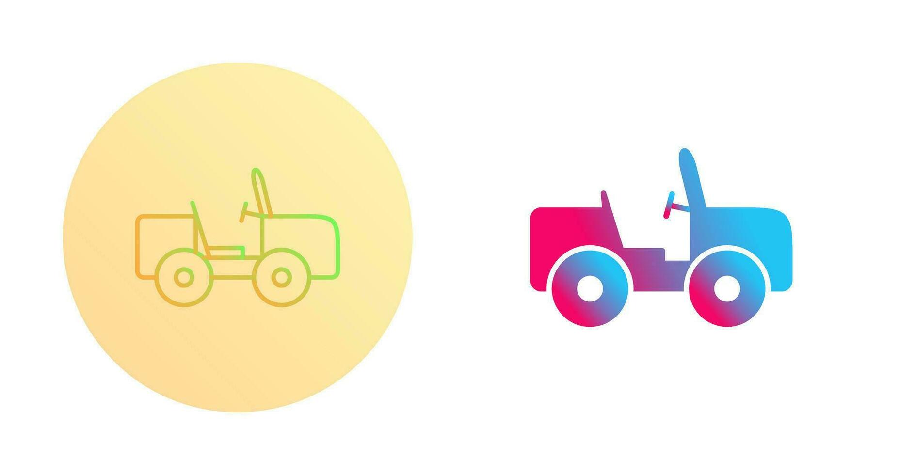 Safari Jeep Vector Icon