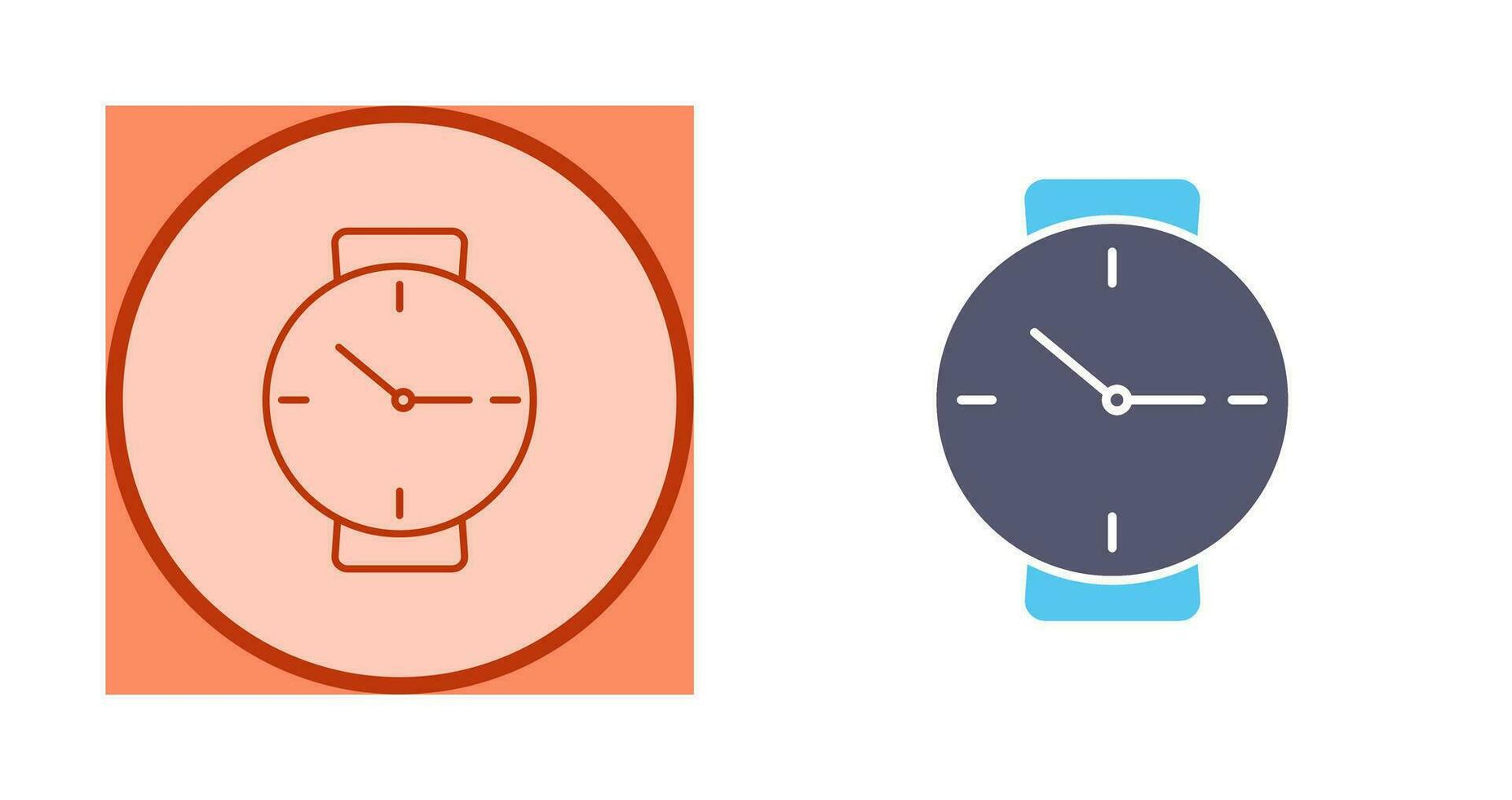 icono de vector de reloj de pulsera