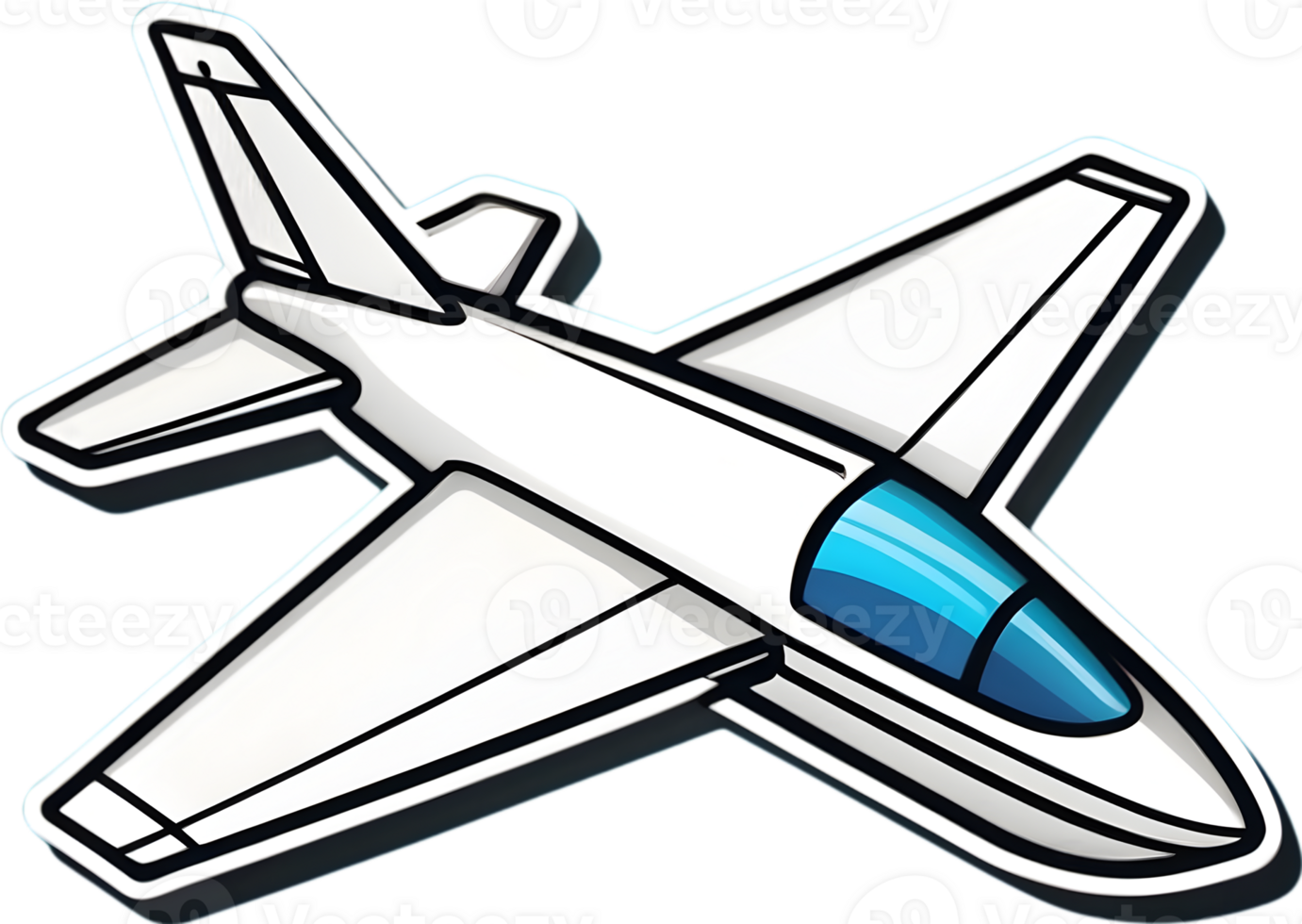 paper plane icon ai generative png