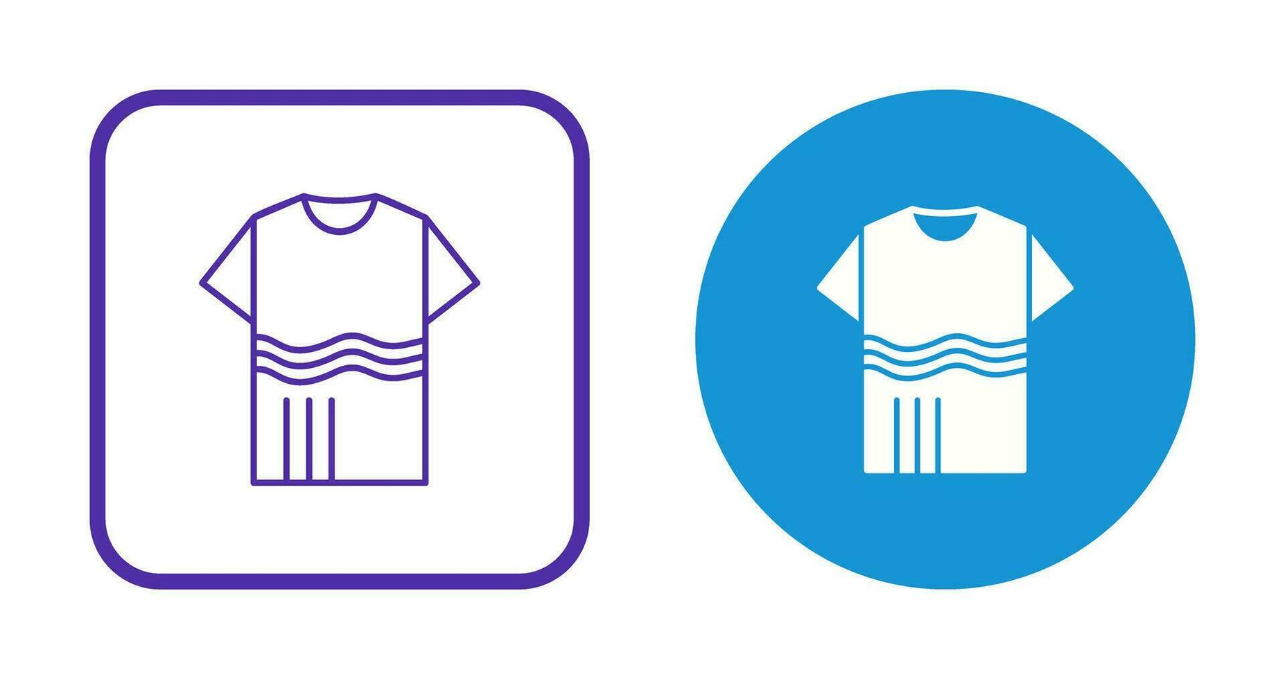 T Shirt with lines Vector Icon