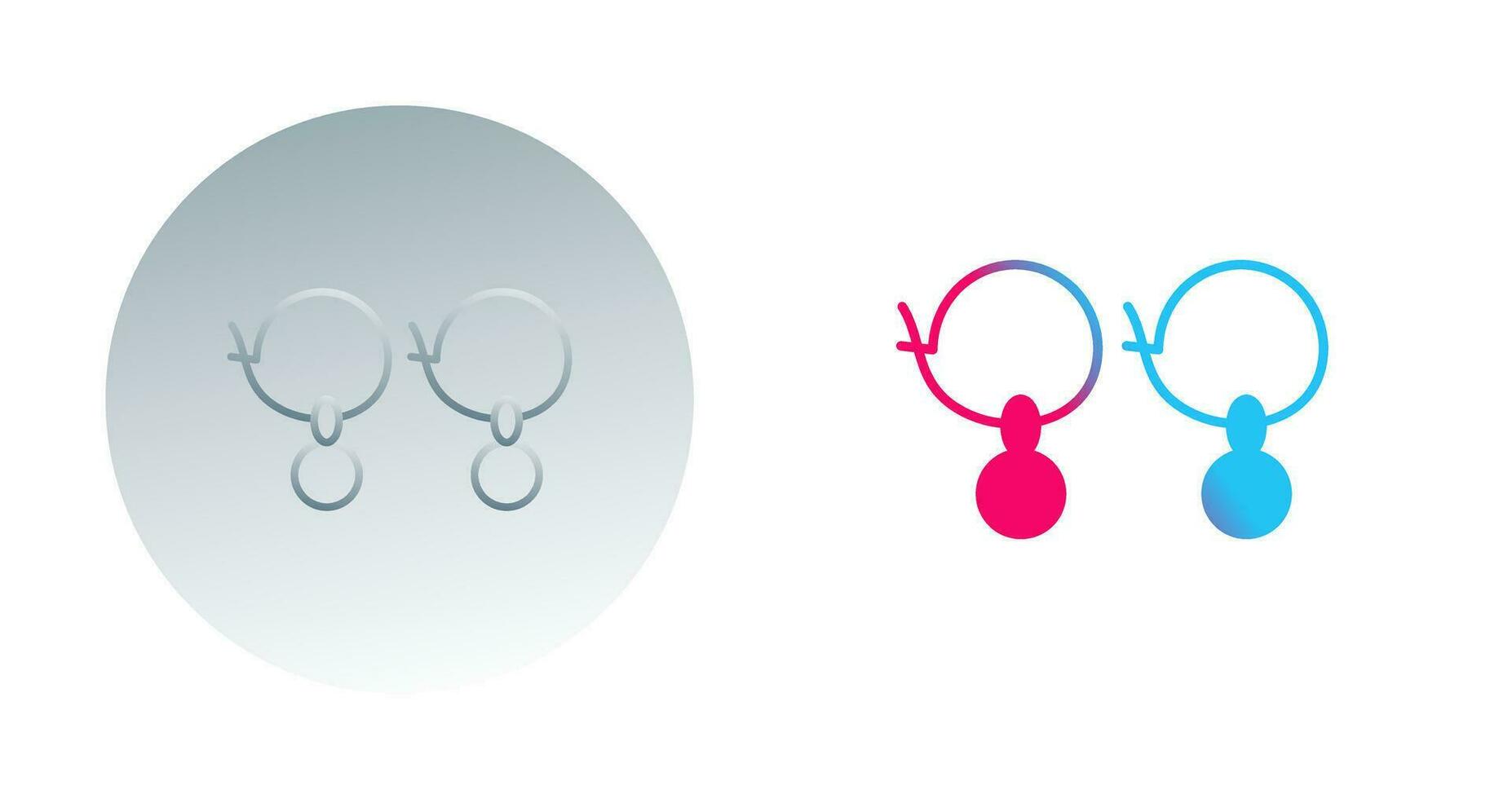 Earrings Vector Icon