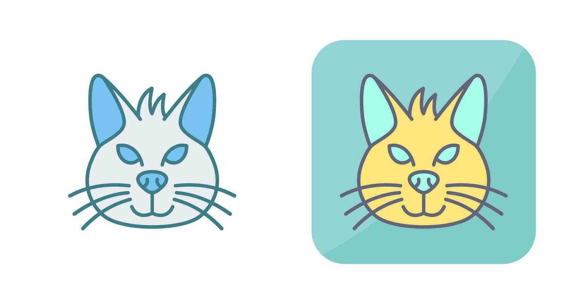 icono de vector de gato