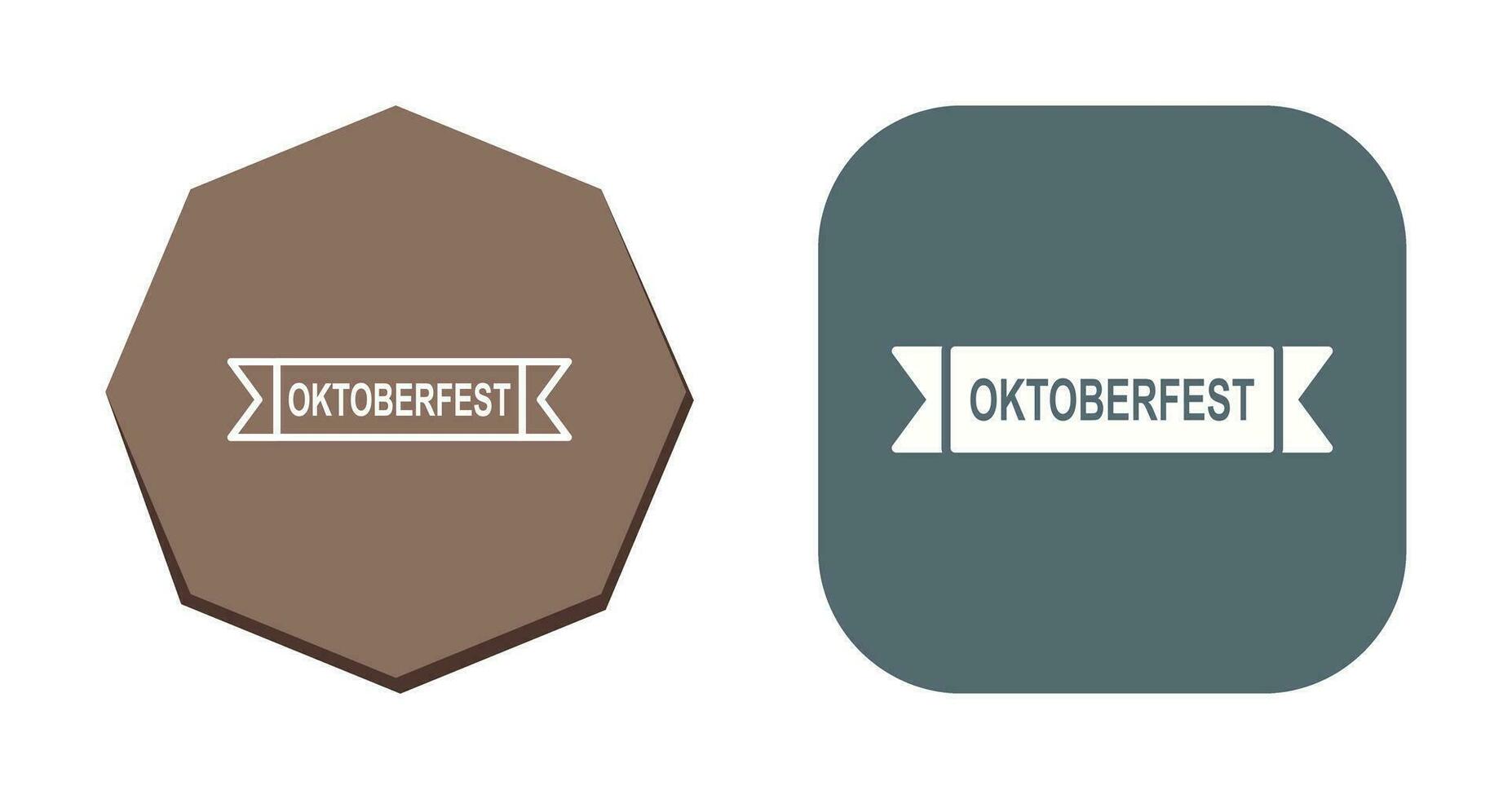 icono de vector de banner de oktoberfest