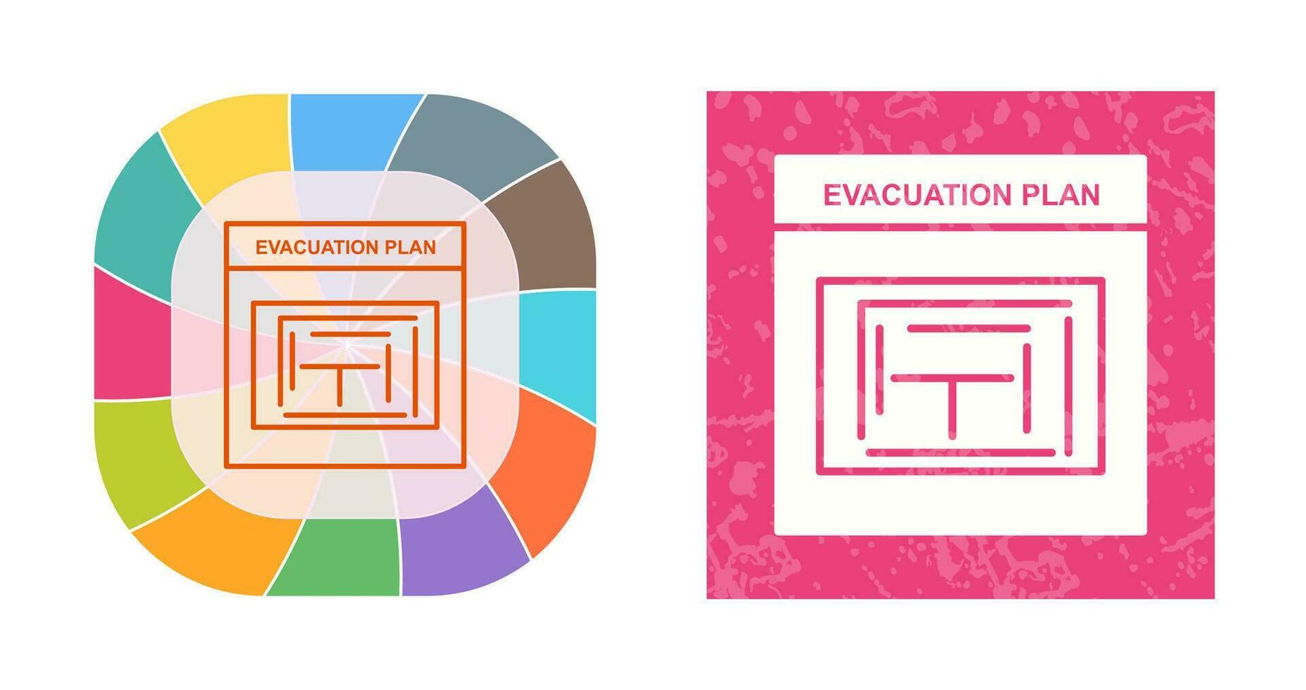 Evacuation Plan Vector Icon