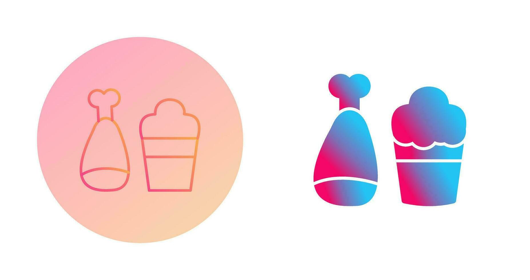 Food and Beer Vector Icon