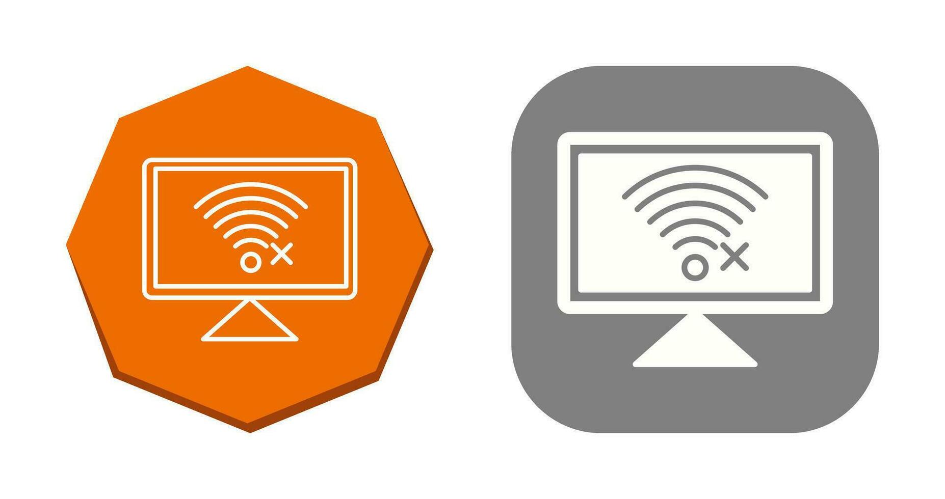 Disconnected Network Vector Icon