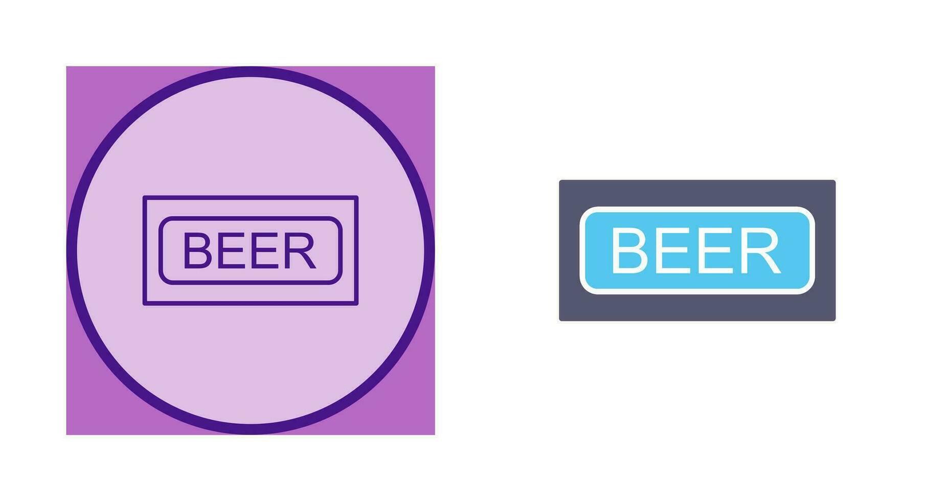 Beer Sign Vector Icon